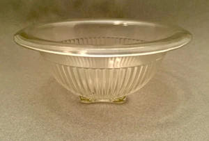 Vintage Hazel Atlas Ribbed Mixing Serving Bowl with Rolled Edge 8.5" Diameter - Picture 1 of 5