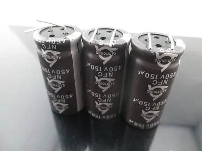Condensador electrolítico SAMYOUNG NFC 150mfd 450v 150uf 20*40mm105°C 2 piezas Foto 1 de 3