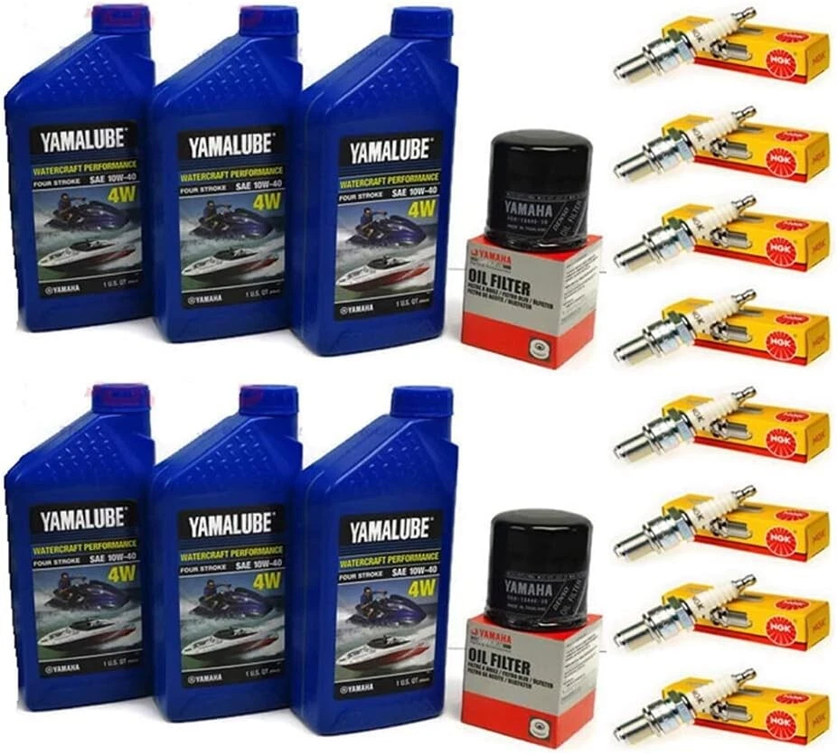 OEM Yamaha 2006-2015 SX210 / AR210 21' Boat OEM Oil Change Kit w/NGK Spark Plugs - Image 1 of 1