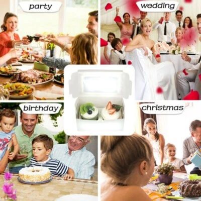 12 peças caixas de cupcake com 2 furos recipientes convenientes papel kraft festivo - Imagem 1 de 4