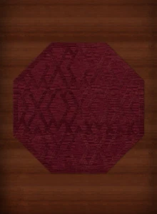 Red Diamond Lines Criss-Cross Bordered Transitional Area Rug Geometric DV1 - Picture 1 of 12