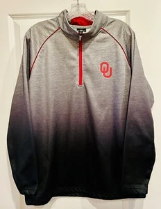 OKLAHOMA UNIVERSITY ERWACHSENE GRÖSSE LARGE 1/4 REISSVERSCHLUSS PULLOVER SWEATSHIRT VON COLOSSEUM - Bild 1 von 6