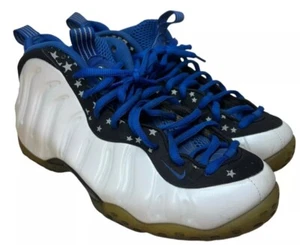 Nike Air Foamposite Talla 11 One Shooting Stars Blanco Azul 679085-101 - Imagen 1 de 13