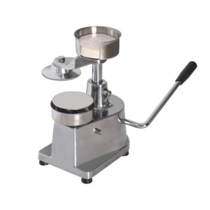 130MM Manual Hamburger Maker Burger Meat Press Round Patties With 500pcs Paper - Foto 1 di 8