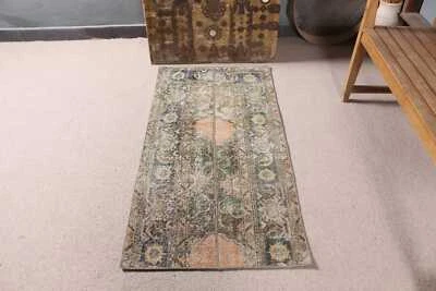 2.3x4.5 ft Small Rug, Anatolian Rugs, Turkish Rug, Oriental Rugs, Vintage Rugs - Image 1 of 4
