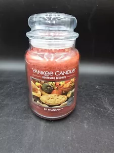 Yankee Candle BE THANKFUL Returning Favorite 22 oz Large Jar Fragranced New YCC - Picture 1 of 4