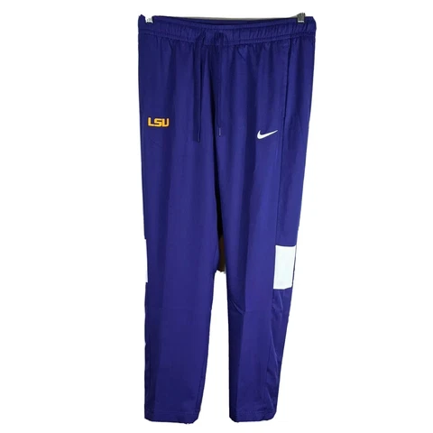 LSU Womens Purple Sweats Ankle Snap Warm Ups Medium Nike Cover