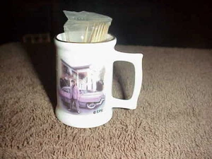 Brand New Ceramic Elvis Presley/Graceland Toothpick Holder,  Graceland Retired - Picture 1 of 2