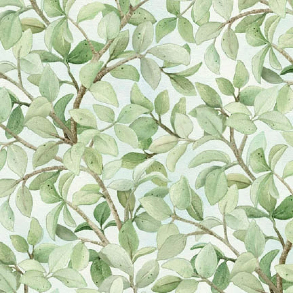 Beautiful Azure Branches Light Blue 100% Cotton Fabric by The Yard - Image 1 of 1