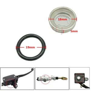 Scooter motorcycle sight glass brake pump brake cylinder 18 mm with gasket - Picture 1 of 5