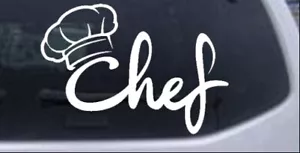 Chef with Hat Car or Truck Window Laptop Decal Sticker 4X2.8 - Bild 1 von 33