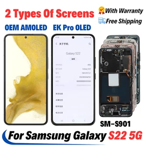 For Samsung Galaxy S22 5G S901U/B/E OEM AMOLED OLED LCD Touch Screen Replacement - Afbeelding 1 van 49