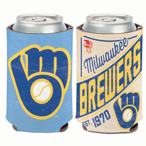 Chicago Cubs Vintage Design MLB Can Cooler 12oz Collapsible Koozie Cover