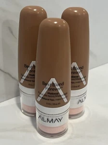 3 Almay Best Blend Forever Makeup Foundation - 190 Natural Tan - 1 oz - Picture 1 of 2