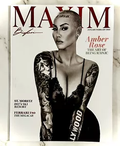 MAXIM Magazine - January / February 2025 - Amber Rose Cover *NEW* - Foto 1 di 3
