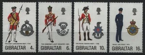 Gibraltar 1974 - Mi-N.o 313-316 ** - Estampillada sin montar o nunca montada - Uniformes militares (VI) - Imagen 1 de 1