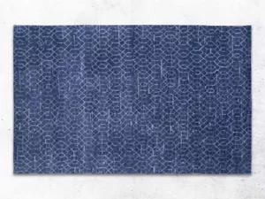 Premium Handgeknüpfter Wollteppich Weich und Gemütlich Teppich Maß Geometrisches Muster - Bild 1 von 11