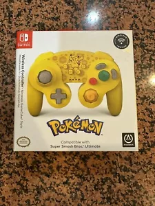 Nintendo Switch - Wireless Gamecube Style Controller Pokemon Smash Pikachu - Picture 1 of 8