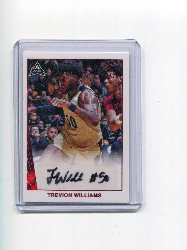 2021-22 Leaf Memories Autographs Red Trevion Williams Rookie Auto 2/25 - Image 1 of 1