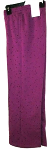 New Girls Large 10-12 Purple Sweatpants Free Assembly Wide Leg Star Print Pocket - Picture 1 of 3