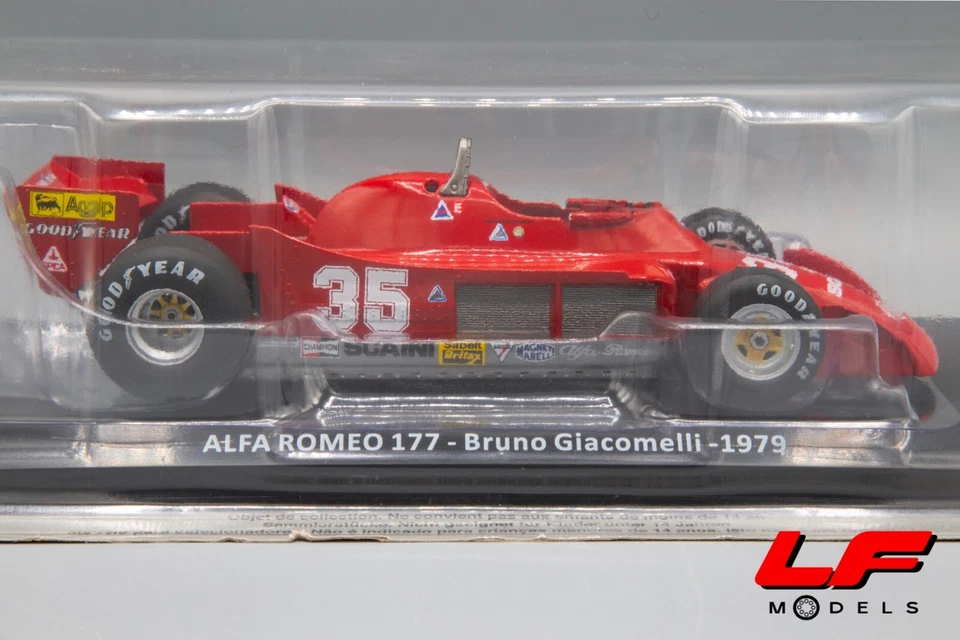 1:24 Alfa Romeo 177 Bruno Giacomelli 1979 - Le Grandi F1 - Immagine 1 di 3
