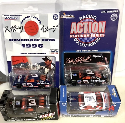 Four Dale Earnhardt 1996 RCCA/Action 1/64 Goodwrench Olympics Japan AC Delco - Image 1 of 4