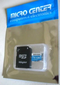 Micro Center 128GB Micro SD SDXC Card V30 A1 with Adapter NEW SEALED PACK - Picture 1 of 4