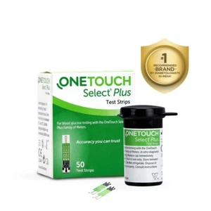 OneTouch Select Plus Test Strips 50 Pack | Blood Glucose Diabetic Strips, - Picture 1 of 6