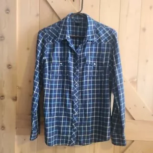 Lucky Brand donna a quadri con bottoni a pressione perlati - Taglia GRANDE - Foto 1 di 6