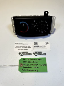 OEM 1999-2002 Dodge Ram 1500 2500 3500 HVAC Heater A/C Climate Controls - Picture 1 of 7