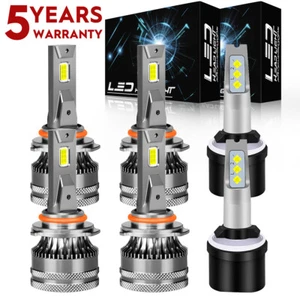 For Suburban 2000-2006 Tahoe 2001-2006 6x 6000K LED Headlight Fog Bulbs V15QC - Picture 1 of 14