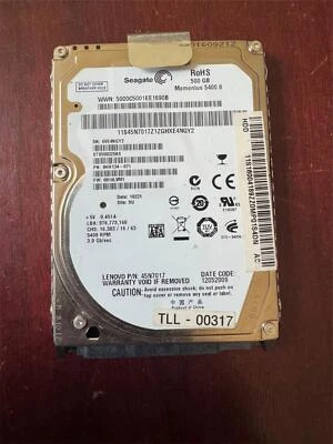 Seagate Momentus 5400 HDD 500GB 2.5in SATA Hard Disk Drive ST9500325AS - Image 1 of 3
