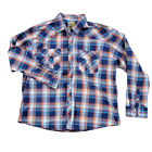 Coevals Club Mens Size 2XL Button Up Shirt Multicolor Plaid Long Sleeve 
