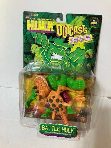 Hulk Outcasts Battle Hullk w/Head Ramming Mutant  Sealed 1997 Toy Biz Cover