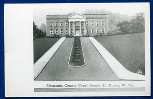 St Mary's West Virginia wv Pleasants County Court House real photo postcard RPPC - Picture 1 of 2