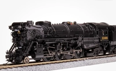 Broadway Limited HO Scale C & O K-2 Mikado #1166 DC/DCC/Sound/smoke/NIB - Image 1 of 4