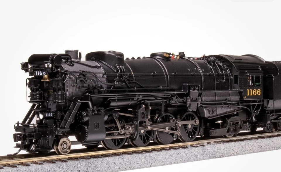 Broadway Limited HO Scale C & O K-2 Mikado #1166 DC/DCC/Sound/smoke/NIB - Image 1 of 4