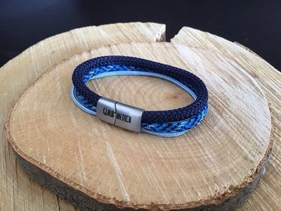 „Glaub an dich“ Multistrang-Armband mit graviertem Edelstahl-Magnetverschluss - Bild 1 von 3