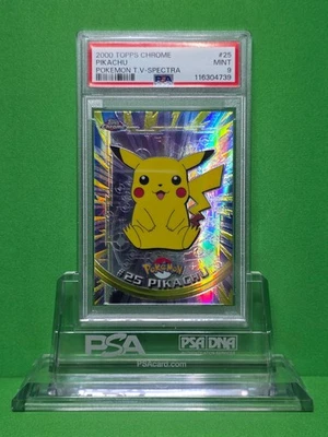 POKEMON 2000 TOPPS CHROME PIKACHU SPECTRA 25 PSA 9 POP 38! - Image 1 of 2