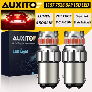 2X 23-LED Brake Stop Tail Light Bulbs Lamps Pure Red 1157 7528 2357 2057 12499 - Picture 1 of 15
