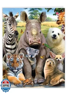 NobleWorks - Big Cartoon Feel Better Card (8.5 x 11 Inch) - Get Well Soon Hum - Picture 1 of 5