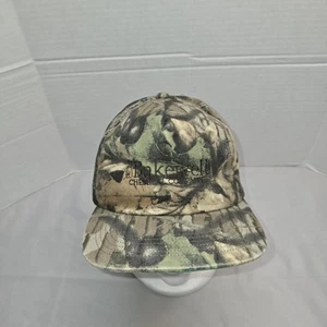 Vtg Camo Ad Hat Adj Snapback Camouflage OSFM Made USA Euc - Picture 1 of 6