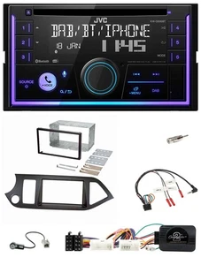 JVC Lenkrad USB 2DIN DAB Bluetooth CD Autoradio für Kia Picanto ab 2011 Start-St - Bild 1 von 11