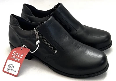 WALKING CRADLES Layton Black Leather Comfort Shoes W-156201 Womens 7 NEW W/O BOX - Image 1 of 4