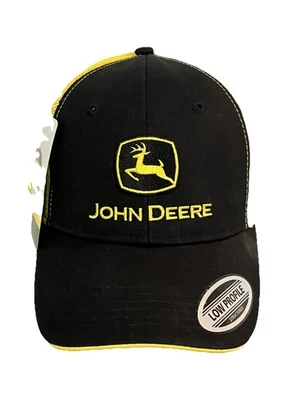 Nuevo Sombrero John Deere Adulto Snapback Negro Amarillo Malla Gorra de Agricultura Algodón Bajo Profesional Foto 1 de 4