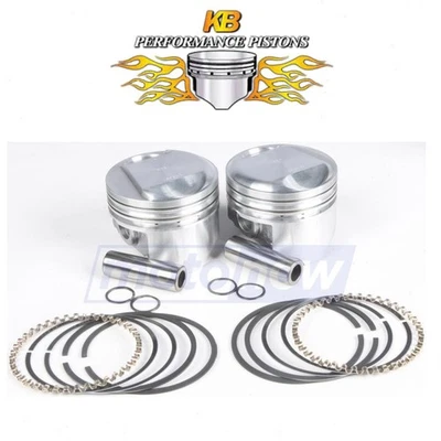 KB Cast Piston Set for 1993-1998 Harley Davidson FXDL Dyna Low Rider - ri — 第 1/4 张图片