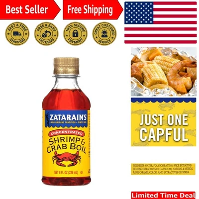 Hervir camarones y cangrejos concentrados de granja - 8 fl oz para platos rápidos y picantes Foto 1 de 4