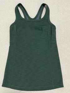 Nuevo sin etiquetas Sujetador Prana Becksa Verde Oscuro Entrenamiento Tanque Atlético Incorporado XS - Imagen 1 de 5