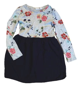 Gap Kleid Mädchen Größe S dunkelblau Blumen gebraucht, in einwandfreiem Zustand - Bild 1 von 2