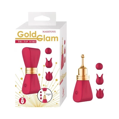 Gold Glam Tri-Tip Vibe Red Foto 1 de 4